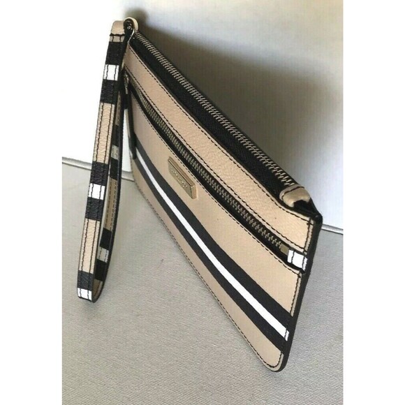New Kate Spade Tinie Shore Stripe Zip Wristlet Ottoman Stripes Multi - Picture 3 of 8